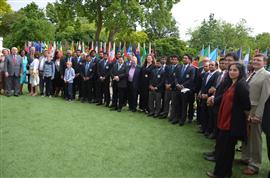 The Sri Lankan Cricket team with Dr.Chris Nonis, High Commissioner, Commonwealth High Commissioners and British Parliamentarians at the Commonwealth Cricket Reception in London