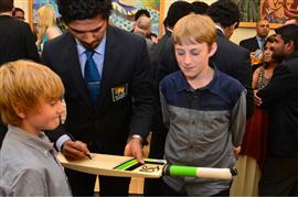 Dinesh Chandimal with Cricket fans