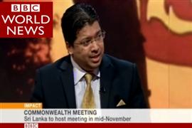 Dr. Chris Nonis at the BBC World News